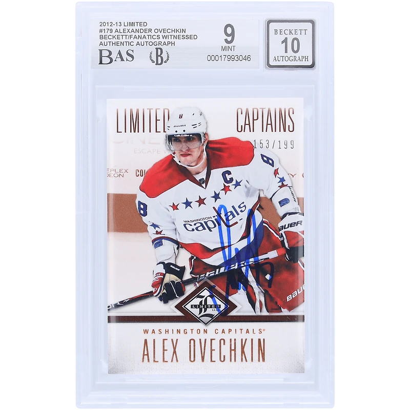 V106832 Casquettes Alexander Ovechkin Washington Capitals Autographiée 2012-13 Panini Limited Capitaines Limitée #179 #/199 Beckett Fanatics Témoin Authentifié 9/10 Carte Alexander Ovechkin AUT PAA TRADING CARDS 45831 AUTTRC CA01HK5023 #68