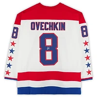 Maillot réplique blanc autographié par Alexander Ovechkin des Capitals de Washington 2012-13