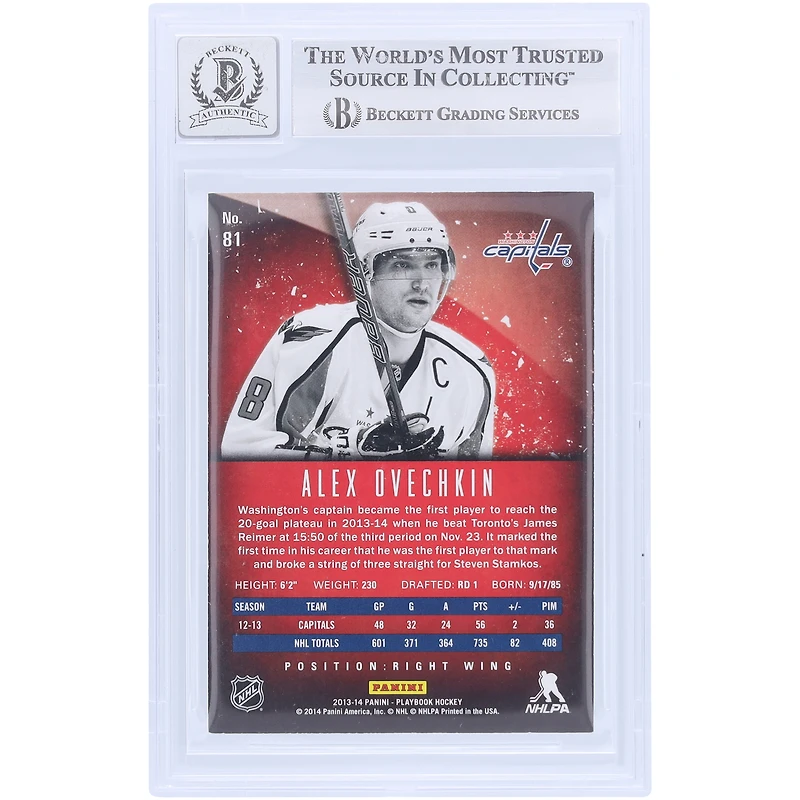 V106832 Casquettes Alexander Ovechkin Washington Capitals Autographié 2013-14 Panini Playbook #81 #/249 Beckett Fanatics Witnessed Authenticated 10 Card Alexander Ovechkin AUT PAA TRADING CARDS 45831 AUTTRC CA01HK5029 #74