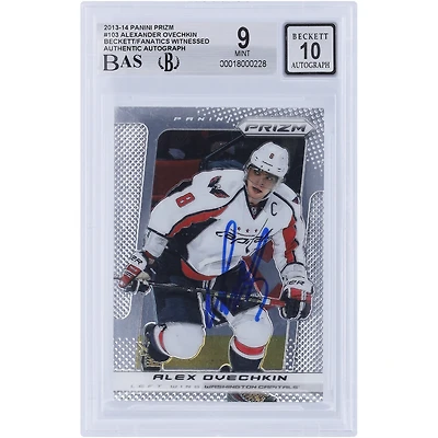 Alexander Ovechkin Washington Capitals Autographed 2013-14 Panini Prizm #103 Beckett Fanatics Witnessed Authenticated /10 Card