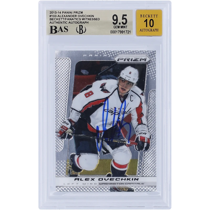 V106832 Casquettes Alexander Ovechkin Washington Capitals Autographiée 2013-14 Panini Prizm #103 Beckett Fanatics Witnessed Authentifié 9.5/10 Carte Alexander Ovechkin AUT PAA TRADING CARDS 45831 AUTTRC CA01HK5126 #77