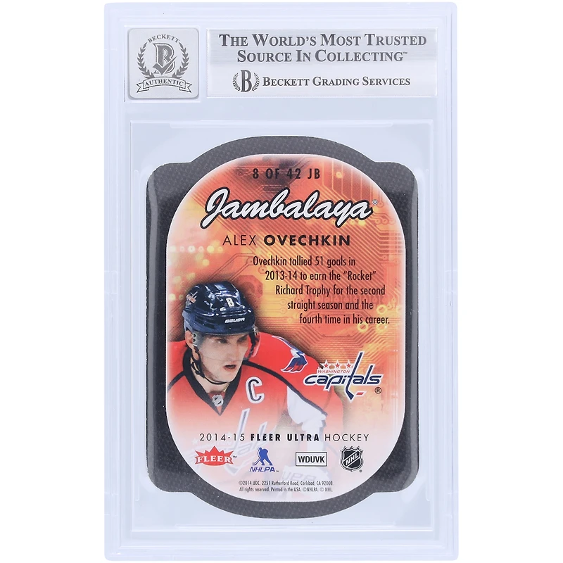 V106832 Casquettes Alexander Ovechkin Washington Capitals Autographiée 2014-15 Fleer Ultra Ex Jambalaya #8 Beckett Fanatics Witnessed Authenticated 10 Card Alexander Ovechkin AUT FEE TRADING CARDS 45831 AUTTRC CA01HK5030 # 11