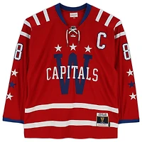 Maillot réplique autographié par Alexander Ovechkin des Capitals de Washington lors de la Classique d'hiver de la LNH 2015 de Mitchell & Ness