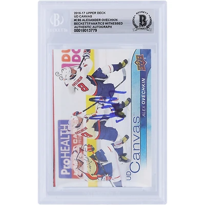 V106832 Casquettes Alexander Ovechkin Washington Capitals Autographiée 2016-17 Upper Deck UD Canvas #C85 Beckett Fanatics Witnessed Authenticated Card Alexander Ovechkin AUT UPD TRADING CARDS 45831 AUTTRC CA01HK5118 #113