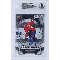 V106832 Casquettes Alexander Ovechkin Washington Capitals Autographiée 2019-20 Upper Deck MVP Laser Shots #S-1 Beckett Fanatics Witnessed Authenticated Card Alexander Ovechkin AUT UPD TRADING CARDS 45831 AUTTRC CA01HK5128 #121