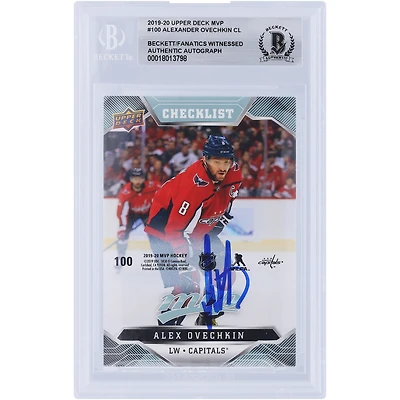 V106832 Casquettes Alexander Ovechkin Washington Capitals Autographiée 2019-20 Upper Deck MVP Puzzle Back Checklist #100 Beckett Fanatics Witnessed Authenticated Card Alexander Ovechkin AUT UPD TRADING CARDS 45831 AUTTRC CA01HK5038 #48