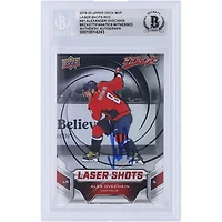 Alexander Ovechkin Washington Capitals Autographed 2019-20 Upper Deck MVP Laser Shots #S-1 Beckett Fanatics Witnessed Authenticated Card