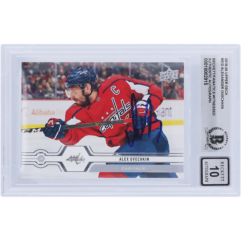V106832 Casquettes Alexander Ovechkin Washington Capitals Autographiées 2019-20 Upper Deck #310 Beckett Fanatics Witnessed Authenticated 10 Card Alexander Ovechkin AUT UPD TRADING CARDS 45831 AUTTRC CA01HK5120 #115
