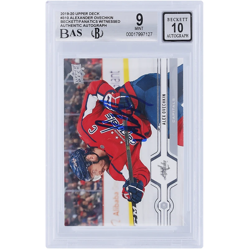 V106832 Casquettes Alexander Ovechkin Washington Capitals Autographiée 2019-20 Upper Deck #310 Beckett Fanatics Witnessed Authentifié 9/10 Carte Alexander Ovechkin AUT UPD CARTES À COLLECTIONNER 45831 AUTTRC CA01HK5121 #116