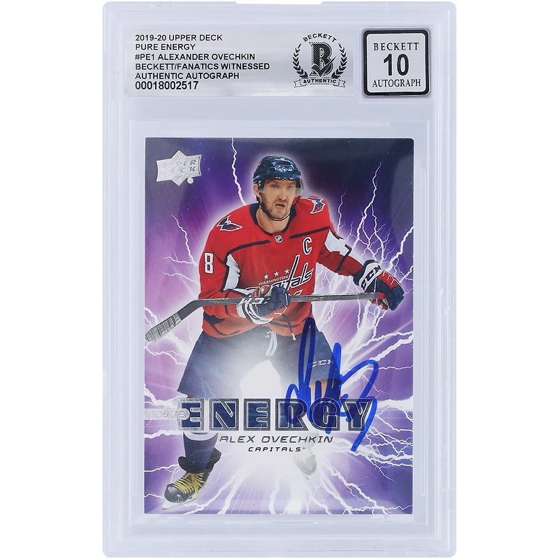 V106832 Casquettes Alexander Ovechkin Washington Capitals Autographiées 2019-20 Upper Deck Pure Energy #PE-1 Beckett Fanatics Witnessed Authentifié 10 Cartes Alexander Ovechkin AUT UPD CARTES À COLLECTIONNER 45831 AUTTRC CA01HK5064 #67