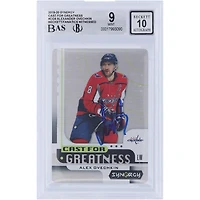 Alexander Ovechkin Washington Capitals Autographié 2019-20 Upper Deck Synergy Cast For Greatness #CG-9 Beckett Fanatics Witnessed Authenticated 9/10 Card