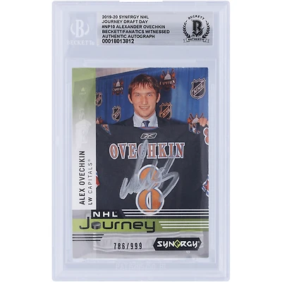 V106832 Casquettes Alexander Ovechkin Washington Capitals Autographiée 2019-20 Upper Deck Synergy NHL Journey Draft Day Silver Ink #NP-10 #/999 Beckett Fanatics Witnessed Authenticated Card Alexander Ovechkin AUT UPD TRADING CARDS 45831 AUTTRC CA01HK5052 #56
