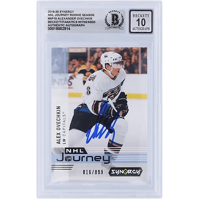 V106832 Casquettes Alexander Ovechkin Washington Capitals Autographiée 2019-20 Upper Deck Synergy NHL Journey Rookie Saison #NP-10 #/899 Beckett Fanatics Witnessed Authenticated 10 Card Alexander Ovechkin AUT UPD TRADING CARDS 45831 AUTTRC CA01HK5057 #61