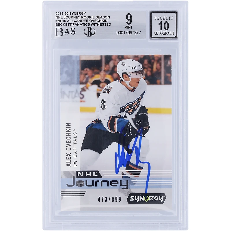 V106832 Casquettes Alexander Ovechkin Washington Capitals Autographiée 2019-20 Upper Deck Synergy NHL Journey Rookie Saison #NP-10 #/899 Beckett Fanatics Witnessed Authentifié 9/10 Carte Alexander Ovechkin AUT UPD CARTES À COLLECTIONNER 45831 AUTTRC CA01HK5055 #59
