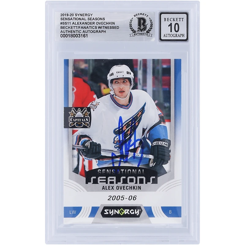 V106832 Casquettes Alexander Ovechkin Washington Capitals Autographiées 2019-20 Upper Deck Synergy Sensational Seasons #SS-11 Beckett Fanatics Witnessed Authentifié 10 Cartes Alexander Ovechkin AUT UPD CARTES À COLLECTIONNER 45831 AUTTRC CA01HK5058 #62