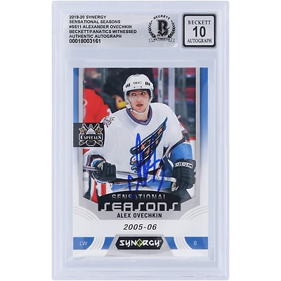 V106832 Casquettes Alexander Ovechkin Washington Capitals Autographiées 2019-20 Upper Deck Synergy Sensational Seasons #SS-11 Beckett Fanatics Witnessed Authentifié 10 Cartes Alexander Ovechkin AUT UPD CARTES À COLLECTIONNER 45831 AUTTRC CA01HK5058 #62