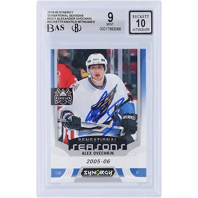 Alexander Ovechkin Washington Capitals Autographed 2019-20 Upper Deck Synergy Sensational Seasons #SS-11 Beckett Fanatics Witnessed Authenticated 9/10 Card