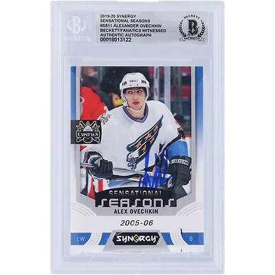 V106832 Casquettes Alexander Ovechkin Washington Capitals Autographiée 2019-20 Upper Deck Synergy Sensational Seasons #SS-11 Beckett Fanatics Witnessed Authenticated Card Alexander Ovechkin AUT UPD TRADING CARDS 45831 AUTTRC CA01HK5060 #64