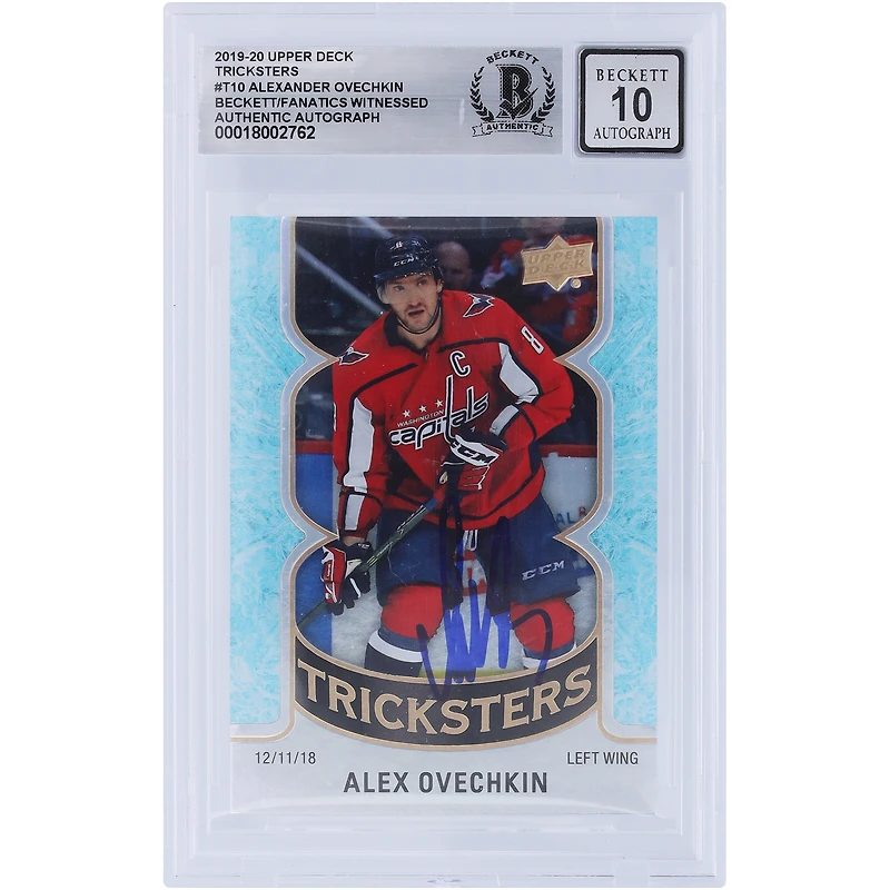 V106832 Casquettes Alexander Ovechkin Washington Capitals Autographiées 2019-20 Upper Deck Tricksters #T-10 Beckett Fanatics Witnessed Authentifié 10 Cartes Alexander Ovechkin AUT UPD CARTES À COLLECTIONNER 45831 AUTTRC CA01HK5061 #65