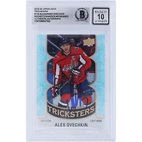 Alexander Ovechkin Washington Capitals Autographed 2019-20 Upper Deck Tricksters #T-10 Beckett Fanatics Witnessed Authenticated 10 Card