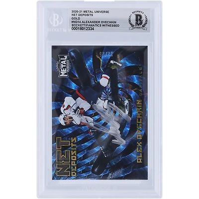 V106832 Casquettes Alexander Ovechkin Washington Capitals Autographiée 2020-21 Skybox Metal Universe Gold Net Deposits Silver Ink #ND-14 #/25 Beckett Fanatics Witnessed Authenticated Card Alexander Ovechkin AUT SKX TRADING CARDS 45831 AUTTRC CA01HK5080