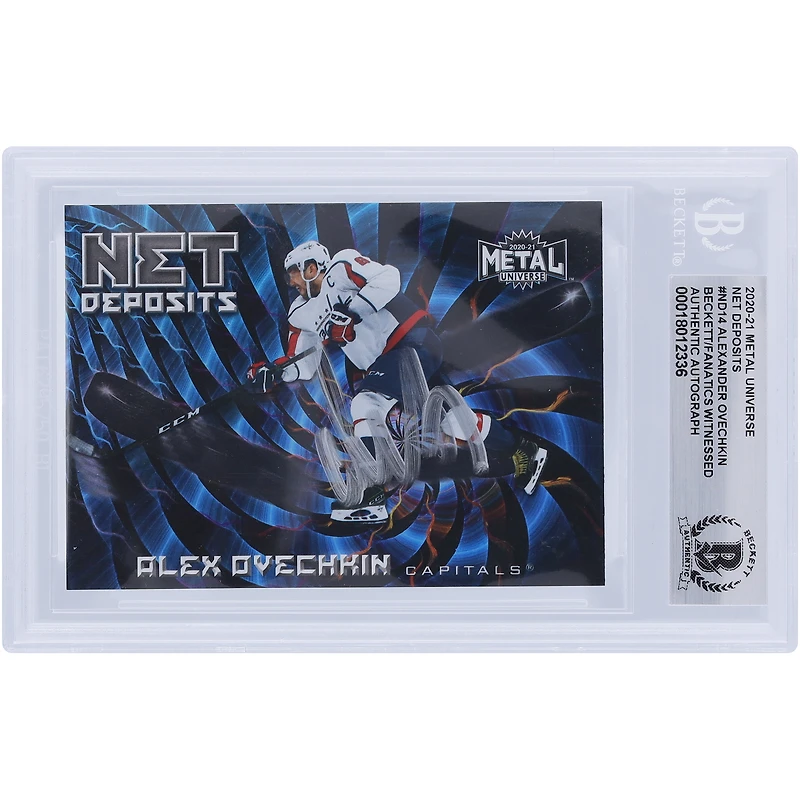 V106832 Casquettes Alexander Ovechkin Washington Capitals Autographiée 2020-21 Skybox Metal Universe Net Deposits Silver Ink #ND-14 Beckett Fanatics Witnessed Authenticated Card Alexander Ovechkin AUT SKX TRADING CARDS 45831 AUTTRC CA01HK5081 #1