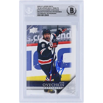 Alexander Ovechkin Washington Capitals Autographed 2020-21 Upper Deck Extended Series '05-06 Upper Deck Tribute #T-70 Beckett Fanatics Witnessed Authenticated Card