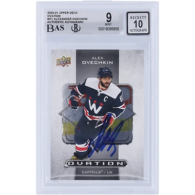 Alexander Ovechkin Washington Capitals Autographed 2020-21 Upper Deck Extended Series Ovation #O-1 Beckett Fanatics Witnessed Authenticated 9/10 Card