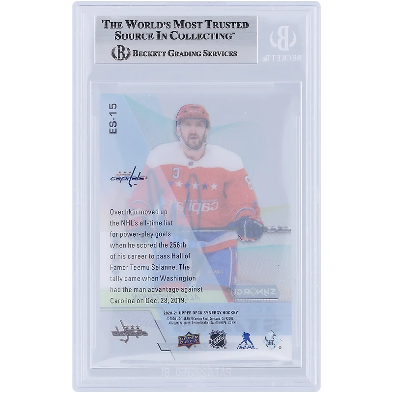 V106832 Casquettes Alexander Ovechkin Washington Capitals Autographiée 2020-21 Upper Deck Synergy Exceptional Stars #ES-15 #/749 Beckett Fanatics Witnessed Authenticated Card Alexander Ovechkin AUT UPD TRADING CARDS 45831 AUTTRC CA01HK5089 #87