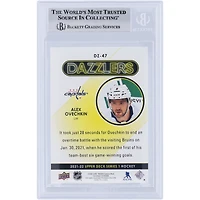 Alexander Ovechkin Washington Capitals Autographed 2021-22 Upper Deck Green Dazzlers #DZ-47 Beckett Fanatics Witnessed Authenticated Card