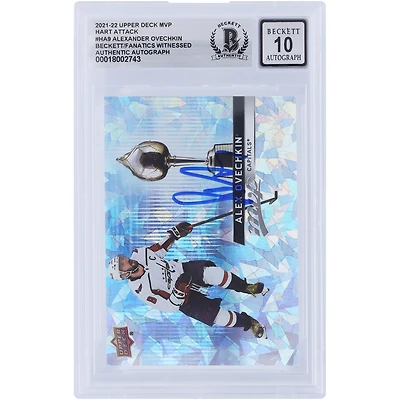 V106832 Casquettes Alexander Ovechkin Washington Capitals Autographiées 2021-22 Upper Deck MVP Hart Attack #HA-9 Beckett Fanatics Witnessed Authentifié 10 Cartes Alexander Ovechkin AUT UPD CARTES À COLLECTIONNER 45831 AUTTRC CA01HK5095 #93