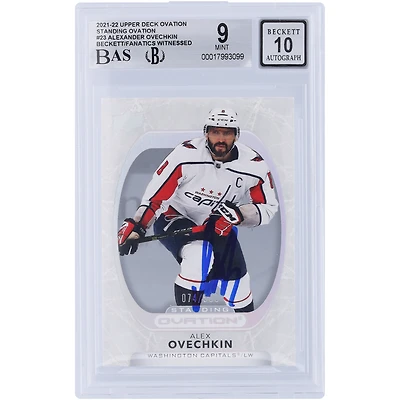 V106832 Casquettes Alexander Ovechkin Washington Capitals Autographiée 2021-22 Upper Deck Ovation Standing Ovation #23 #/500 Beckett Fanatics Witnessed Authentifié 9/10 Carte Alexander Ovechkin AUT UPD CARTES À COLLECTIONNER 45831 AUTTRC CA01HK5096 #94
