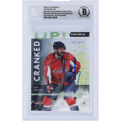 V106832 Casquettes Alexander Ovechkin Washington Capitals Autographiée 2022-23 Upper Deck Synergy Cranked Up #CU-AO #/699 Beckett Fanatics Witnessed Authenticated Card Alexander Ovechkin AUT UPD TRADING CARDS 45831 AUTTRC CA01HK5109 #106