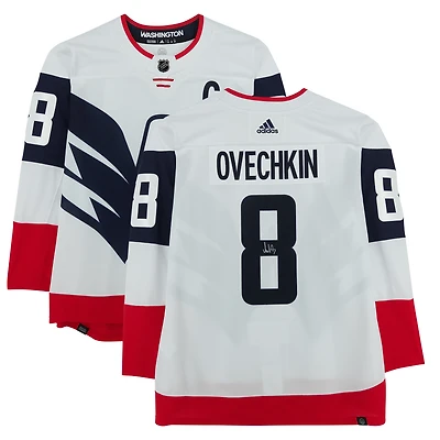 Maillot Adidas dédicacé par Alexander Ovechkin des Washington Capitals pour la Stadium Series 2022