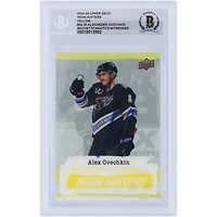 V106832 Casquettes Alexander Ovechkin Washington Capitals Autographiées 2023-24 Upper Deck Yellow Highlighters #HL-10 Beckett Fanatics Witnessed Authenticated Card Alexander Ovechkin AUT UPD TRADING CARDS 45831 AUTTRC CA01HK5114 #111