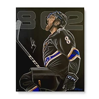 Alexander Ovechkin Washington Capitals Autographed 40" x 44" Original Stretched Canvas Artwork - Art by Bill Lopa - Limited Edition #1/1  