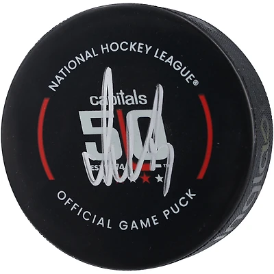 Alexander Ovechkin Washington Capitals Autographed 50th Anniversary Official Game Puck 