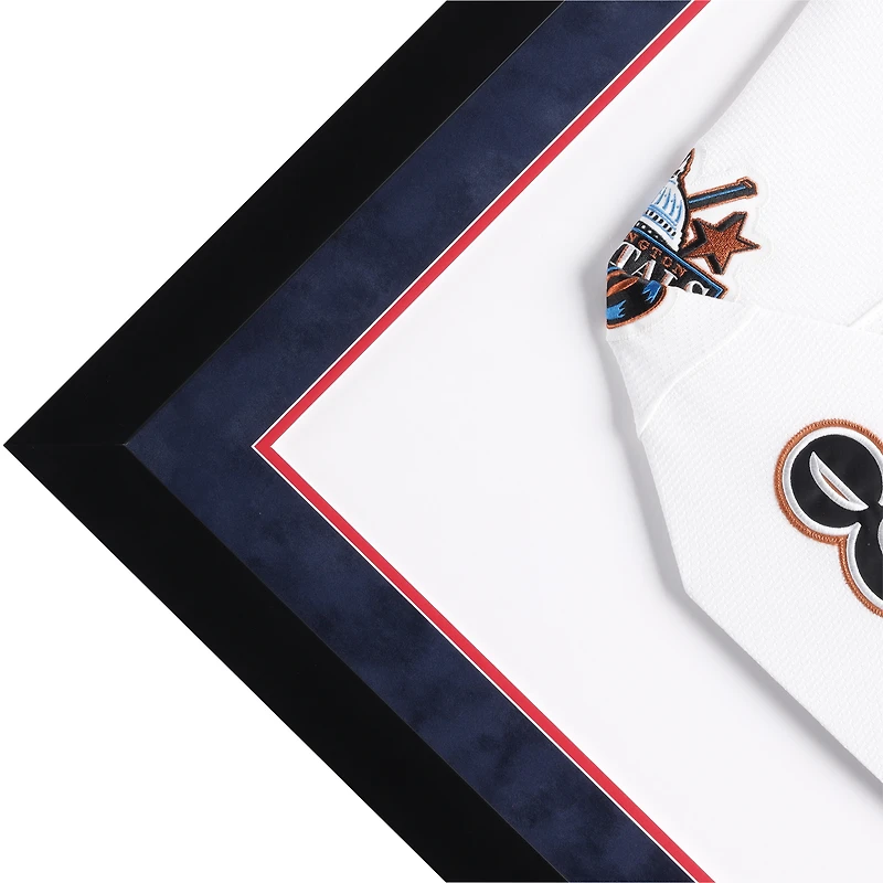 Maillot Mitchell & Ness blanc Screaming Eagle autographié et encadré d'Alexander Ovechkin, des Capitals de Washington