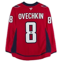 Maillot authentique Pro dédicacé par Alexander Ovechkin des Capitals de Washington, Red Fanatics