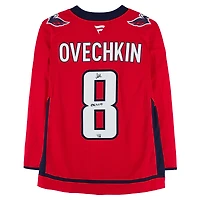 Alexander Ovechkin Washington Capitals Autographed Red Fanatics Premium Jersey with "895G 4-6-25" Inscription