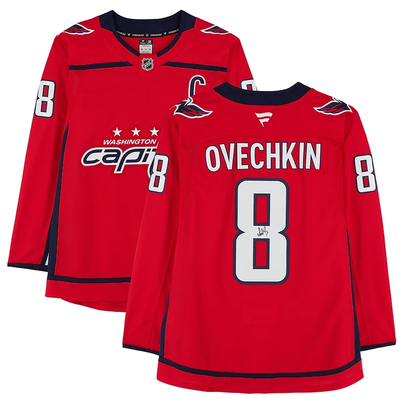 Alexander Ovechkin Washington Capitals Autographed Red Home Fanatics Premium Jersey