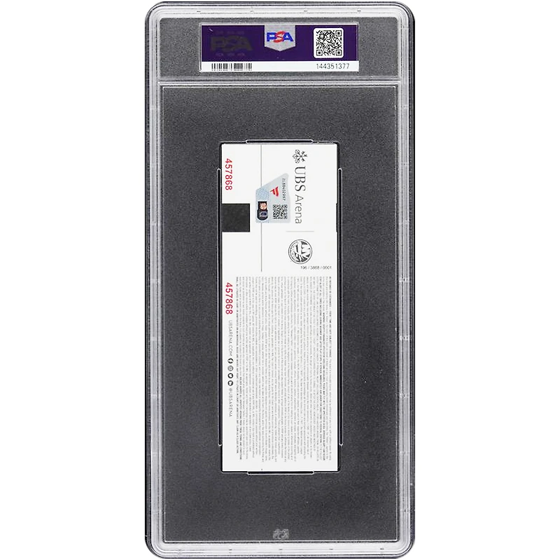Billet autographié par Alexander Ovechkin (Capitals de Washington) marquant son 895e but et ses passes, et billet authentifié PSA (10/10) du 6 avril 2025, commémorant l'accession de Wayne Gretzky au titre de meilleur buteur de l'histoire de la LNH.