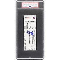 Billet autographié par Alexander Ovechkin (Capitals de Washington) marquant son 895e but et ses passes, et billet authentifié PSA (10/10) du 6 avril 2025, commémorant l'accession de Wayne Gretzky au titre de meilleur buteur de l'histoire de la LNH.
