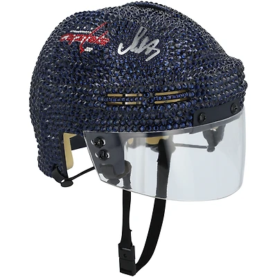 Casque miniature en cristal Swarovski autographié par Alexander Ovechkin des Capitals de Washington – Illustration par Rock On Sports