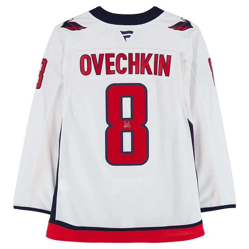 Alexander Ovechkin Washington Capitals Autographed White Road Fanatics Premium Jersey