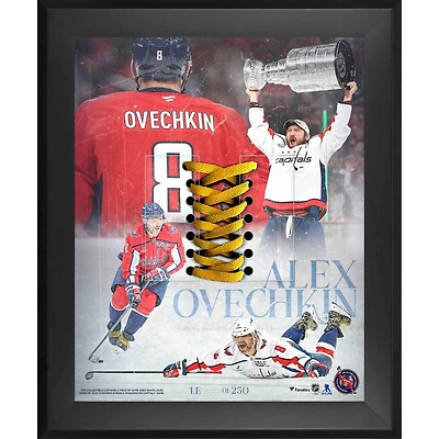 Alexander Ovechkin Washington Capitals Framed 16" x 20" Collage with Game-Used Laces - Limited Edition of 250