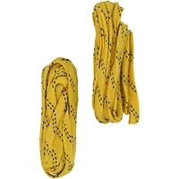 Lacets jaunes portés par Alexander Ovechkin lors d'un match des Capitals de Washington (saison 2022-2023).