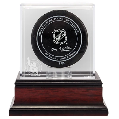 Alexander Ovechkin Washington Capitals Mahogany Hockey Puck 895th Goal Logo Display Case 