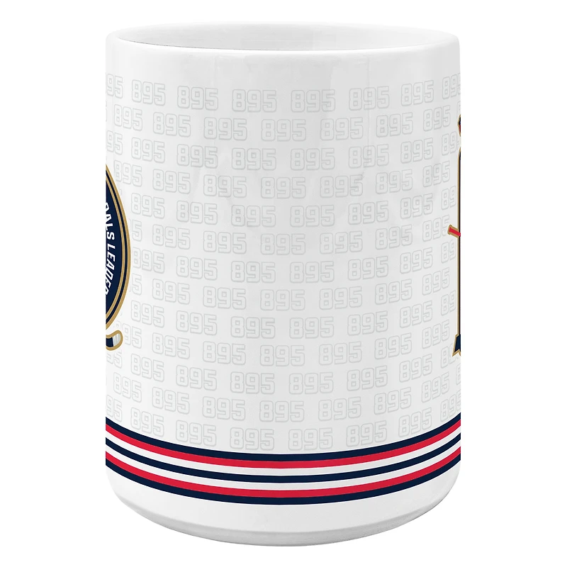 Tasse en céramique de 425 ml (15 oz) à l'effigie d'Alexander Ovechkin, meilleur buteur de tous les temps de la LNH, Capitals de Washington