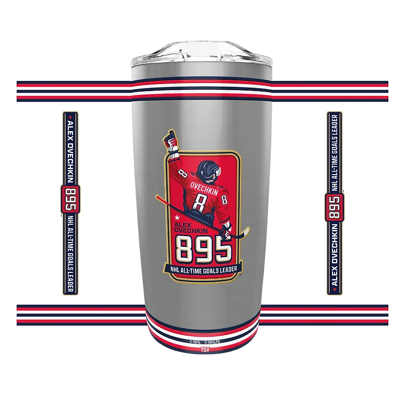 Alexander Ovechkin Washington Capitals NHL All-Time Leading Goal Scorer 20oz. Stainless Steel Tumbler
